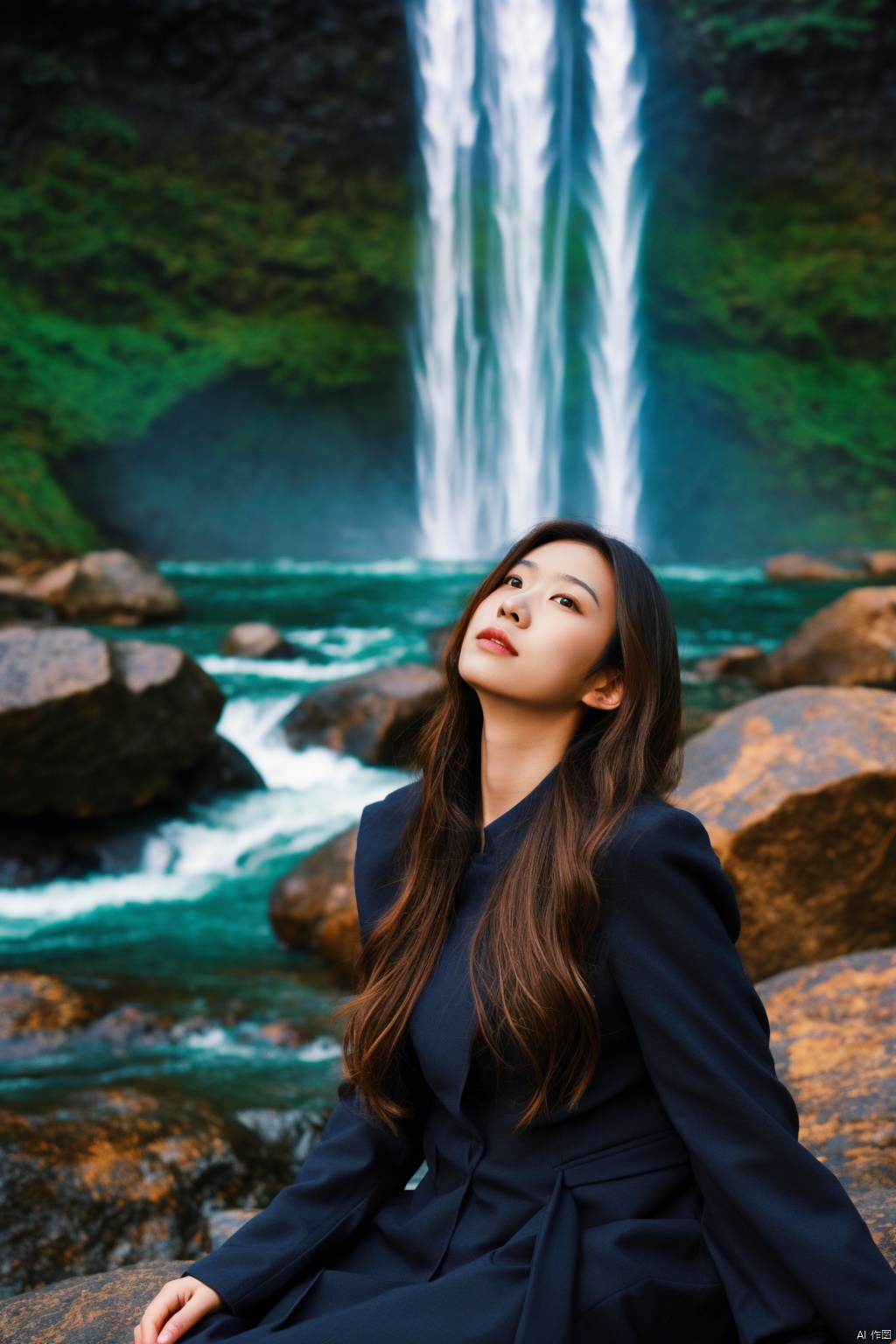  enchanting fantasy world, young Asian sorceress conjuring magical energy orbs, surrounded by mystical floating crystals and vibrant flora, a cascading waterfall in the background, a shimmering ethereal glow illuminating the scene, captured with a Sony A7III camera, 50mm lens, creating a sense of wonder and magic, composition focusing on the sorceress’s intricate gestures and spellcasting, in a style inspired by concept art for fantasy games, Asian girl, poakl ggll girl, ((poakl))