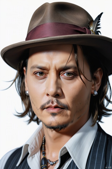  masterpiece, best quality, photorealistic,Johnny Depp