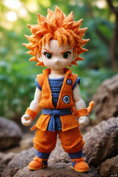  anime style, perfect illustration, DragonBall, (best quality, perfect masterpiece, Representative work, official art, Professional, high details, Ultra intricate detailed:1.3), Sewing doll