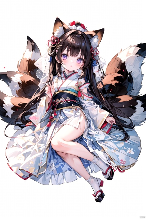  best_quality, extremely detailed details, loli,under_age,1_girl,solo,((full_body)),cute_face,pretty face,extremely delicate and beautiful girls,(beautiful detailed eyes), purple_eyes,((brown_and_black_hair)),brown_hair,long_hair,lip,fox_girl,fox_tail,nine_tails,big_tails,bare_feet,
amagi-chan_(azur_lane), (jpenese_wedding,Japanese wedding attire,see_through_clothes)),