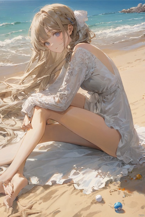  1girl,masterpiece,best quality,very aesthetic,extremely detailed,beach