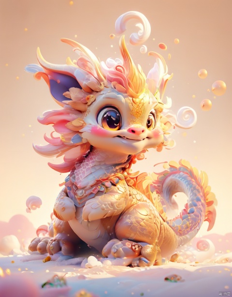 3D,dragon, Cute,pink, Happy smile,glowing white eyes,full body portrait dim volumetric lighting, 8k octane beautifully detailed render, post-processing, portrait, extremely hyper-detailed, intricate, epic composition, cinematic lighting, masterpiece, very very detailed, masterpiece, stunning Detailed matte painting, deep color, fantastical, intricate detail, splash screen, complementary colors, fantasy concept art, 8k resolution trending on Artstation Unreal Engine 5,Four fingers,  Laugh with your mouth open,