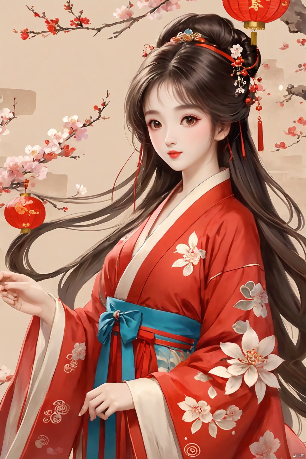  (masterpiece, best quality:1.2),(1girl:1.5),aged vintage paper,
a red pattern with white swirls ,Pencil Draw, jujingyi, 1girl, long hair, brown hair, hair ornament, long sleeves, very long hair, upper body, flower, wide sleeves, sash, petals, chinese clothes, Pencil Draw, flower, (\meng ze\),bubble, hydress