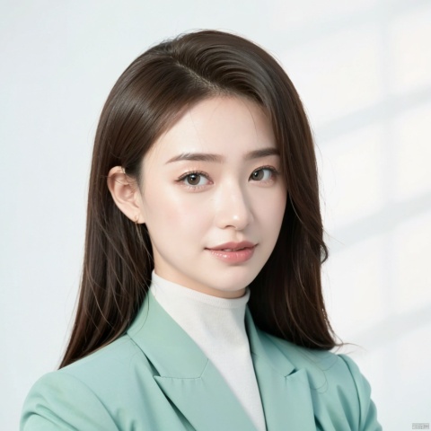 arafed woman in a black suit and white shirt smiling, official photo portrait, kim hyun joo, official government photo, young business woman, close-up professional portrait, female actress from korea, portrait of female korean idol, gongbi, business woman, official portrait, popular south korean makeup, beautiful south korean woman, popular korean makeup, utopia profile, advertising photo, promotional portrait, joon ahn, jung jaehyun, corporate portrait, corporate photo, professional comercial vibe, professional portrait hd, Shin Yun-bok, headshot profile picture, professional corporate portrait, woman in business suit, professional photo, photoshoot for skincare brand, logo without text, professional portrait, realistic professional photo, beautiful young korean woman, MAJIXX