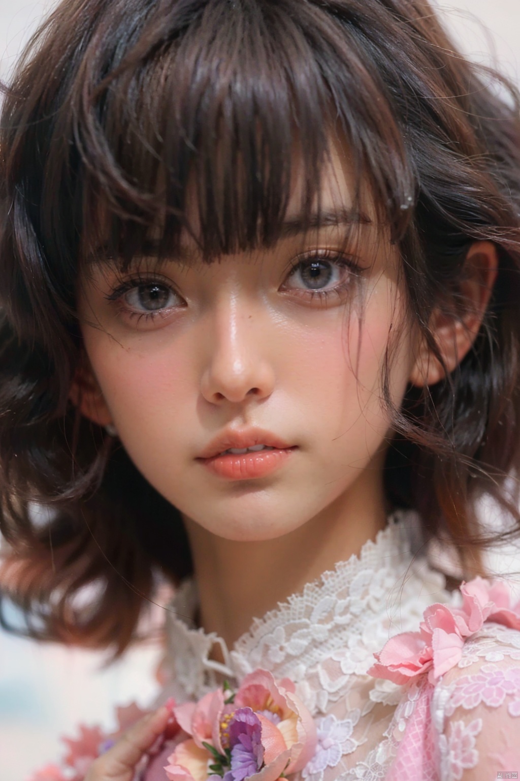  1girl,solo,long hair,skirt,purple hair,multicolored hair,shoes,jewelry,gradient hair,looking at viewer,pink hair,(raw photo:1.2),((photorealistic:1.4))best quality,masterpiece,illustration,an extremely delicate and beautiful,extremely detailed,CG,unity,8k wallpaper,Amazing,finely detail,masterpiece,best quality,official art,extremely detailed CG unity 8k wallpaper,absurdres,incredibly absurdres,huge filesize,ultra-detailed,highres,extremely detailed,beautiful detailed girl,cinematic lighting,1girl,pale skin,tall female,(perfect body shape),skinny body,Slender legs, caiyi, (pantyhose:1.3),high_heels, depth of field, jujingyi, eluosi