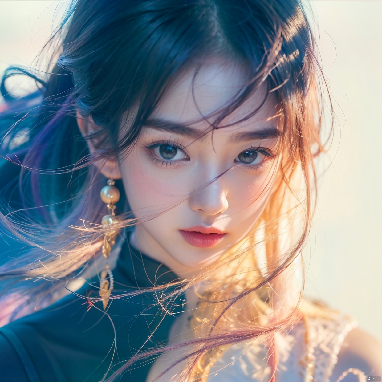  Sunshangxiang,1girl,solo,long hair,skirt,purple hair,multicolored hair,coat,pink footwear,personification,long sleeves,shoes,jewelry,gradient hair,looking at viewer,pink hair,boots,, (raw photo:1.2),((photorealistic:1.4))best quality,masterpiece,illustration,an extremely delicate and beautiful,extremely detailed,CG,unity,8k wallpaper,Amazing,finely detail,masterpiece,best quality,official art,extremely detailed CG unity 8k wallpaper,absurdres,incredibly absurdres,huge filesize,ultra-detailed,highres,extremely detailed,beautiful detailed girl,cinematic lighting,1girl,pale skin,tall female,(perfect body shape),skinny body,Slender legs, caiyi, (red pantyhose:1.3),high_heels, depth of field, eluosi