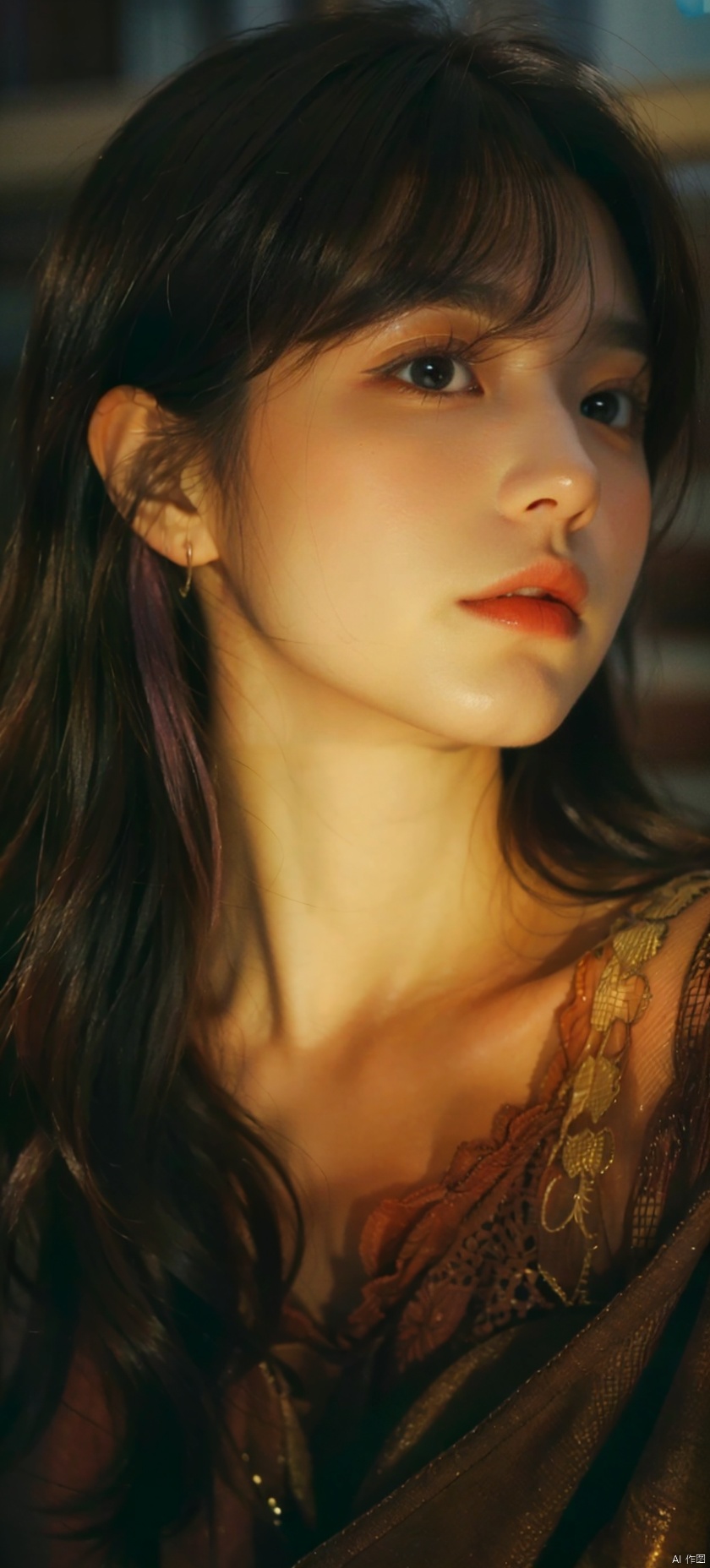  Sunshangxiang,1girl,solo,long hair,skirt,purple hair,multicolored hair,coat,pink footwear,personification,long sleeves,shoes,jewelry,gradient hair,looking at viewer,pink hair,boots,, (raw photo:1.2),((photorealistic:1.4))best quality,masterpiece,illustration,an extremely delicate and beautiful,extremely detailed,CG,unity,8k wallpaper,Amazing,finely detail,masterpiece,best quality,official art,extremely detailed CG unity 8k wallpaper,absurdres,incredibly absurdres,huge filesize,ultra-detailed,highres,extremely detailed,beautiful detailed girl,cinematic lighting,1girl,pale skin,tall female,(perfect body shape),skinny body,Slender legs, caiyi, (red pantyhose:1.3),high_heels, depth of field, eluosi