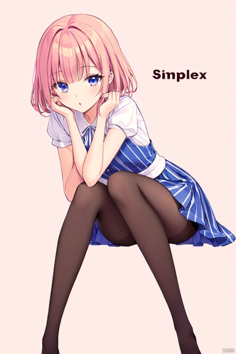  simplex simple pantyhose girl one line