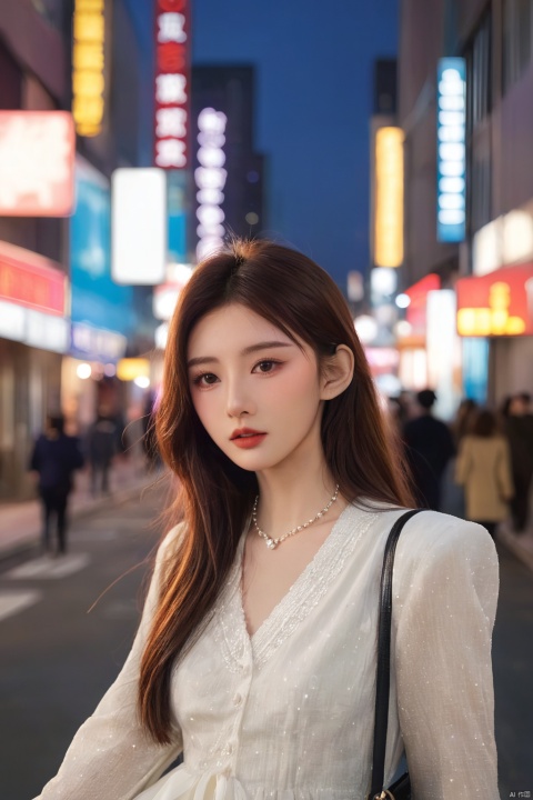 hubg_beauty_girl, hubg_jsnh,
(Cinematic Aesthetic:1.4) Photo of a beautiful korean fashion model bokeh city night