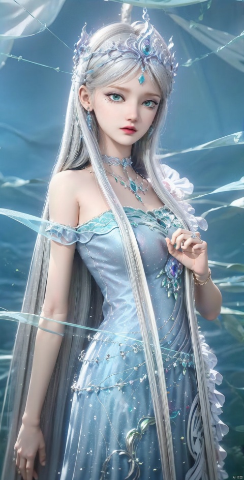  Masterpiece, Ultimate, (A girl was bound with white cloth:1.5), silk, cocoon, spider web, Solo, Complex Details, Color Differences, Realistic, (Moderate Breath), Off Shoulder, Eightfold Goddess, Pink Long Hair, White Headwear, Hair Above One Eye, Green Eyes, Earrings, Sharp Eyes, Perfect Fit, Choker, Dim Lights,cocoon,transparent,jiBeauty