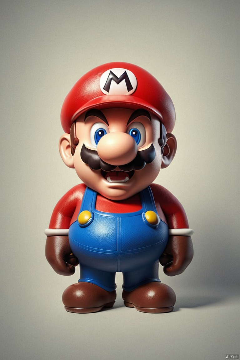 Symmetry, symmetrical, Angry [Mario] wallpaper, in the style of aggressive digital illustration, anamorphic lens flare, caras ionut, expressive strokes, (best quality, perfect masterpiece, byyue, Representative work, official art, Professional, high details, Ultra intricate detailed:1.3)