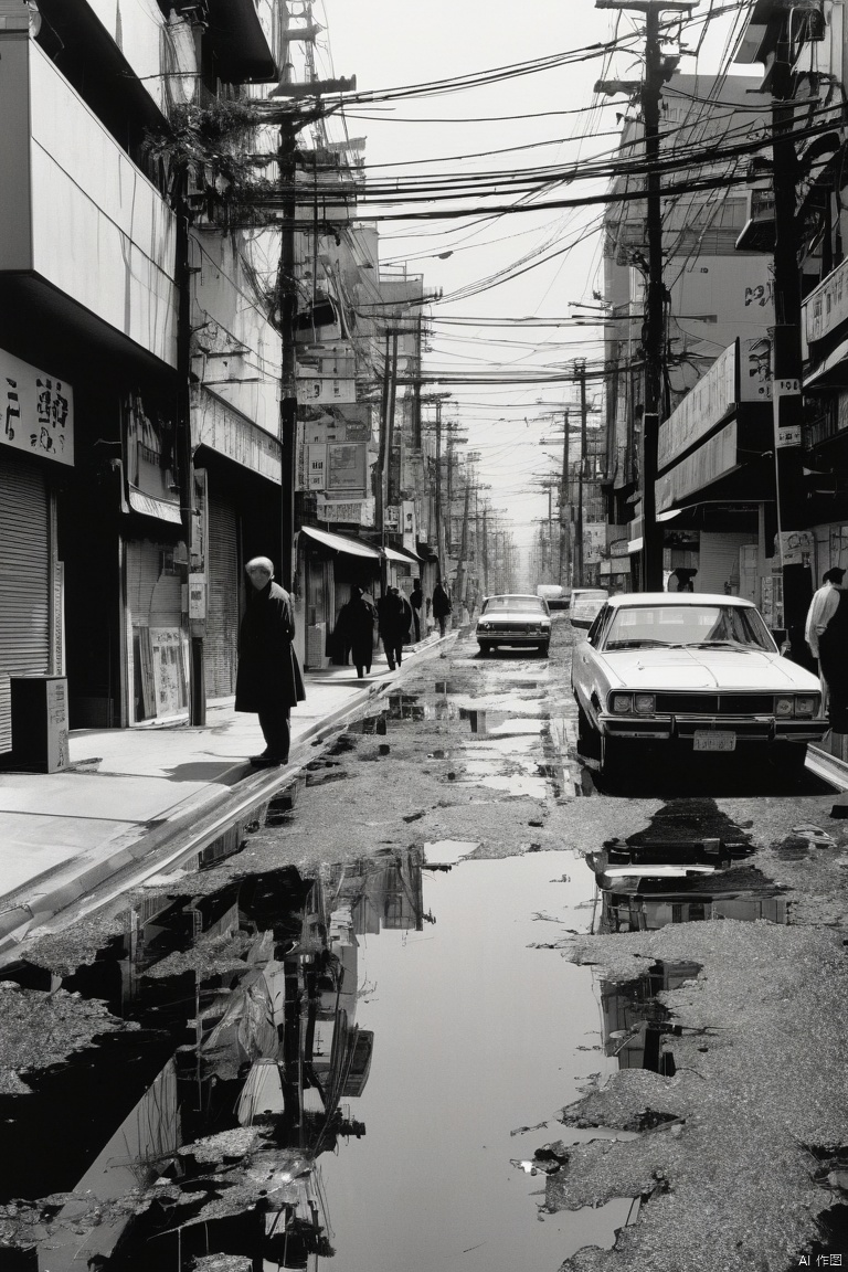 professional photograph of a mundane and panoramic scenery by Yoji Shinkawa and Bernie Wrightson and garry winogrand , bold lines, hyper detailed, dark limited palette, dramatic lighting, (masterpiece, best quality, perfect composition, very aesthetic, absurdres, ultra-detailed, intricate details, Professional, official art, Representative work:1.3)