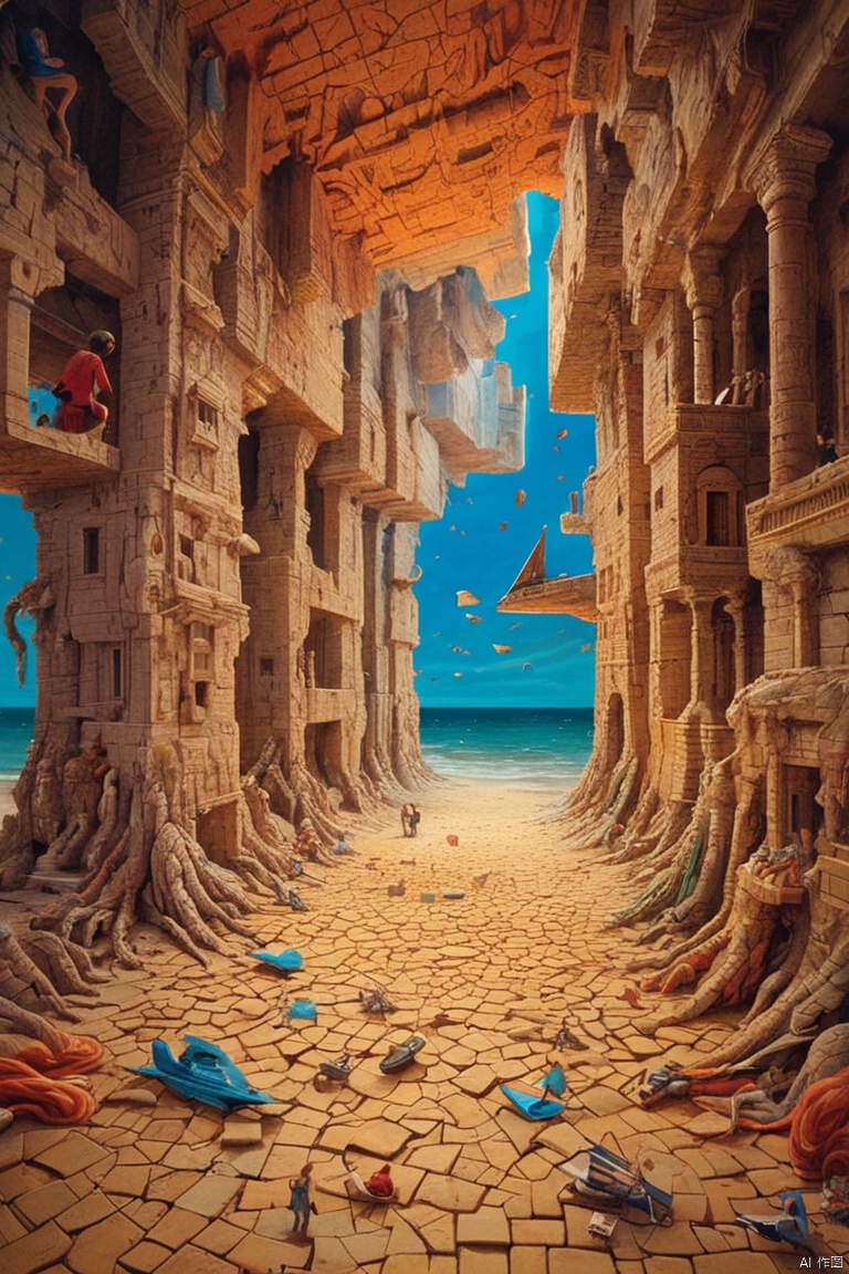 Visual illusion, cutting-edge, 3D art illusion masterpiece, visual surrealism, depth perception, visual parody, artistic miracle, puzzling, perceptual paradox, intricate and complex details, impressive realism, intelligent brush, perfect precision, extraordinary attention to details, stunning visual effects, creative combination, artistic excellence, incredible craftsmanship, extraordinary textures, bright colors, Color schemes, interesting perspectives, innovative art, impressive cutting-edge creativity, perfect execution, spectacular visual effects, captivating art, drama and illusions, dynamic depth, deep illusions, artistic genius, outstanding execution, stunning visual impact, stunning masterpieces, immersive experiences, lifelike performances, intricate, (best quality, masterpiece, Representative work, official art, Professional, 8k)