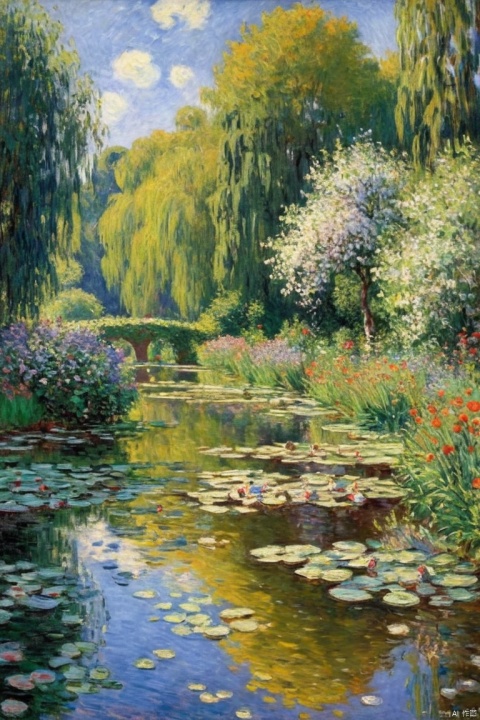 Claude Monet Style, (masterpiece, best quality, perfect composition, very aesthetic, absurdres, ultra-detailed, intricate details, Professional, official art, Representative work:1.3)