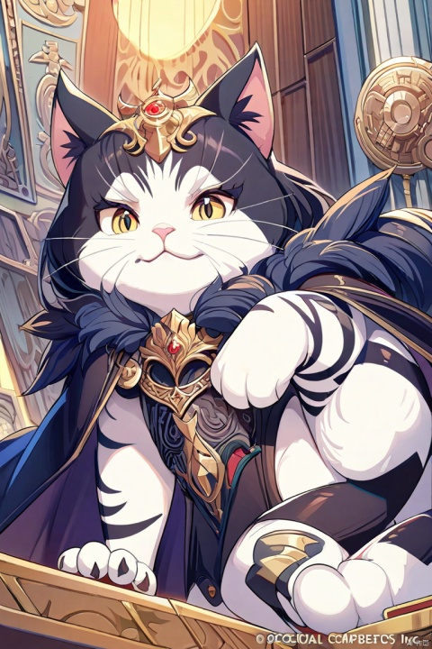 Cat Knight, cartoon movie, (masterpiece, best quality, perfect composition, very aesthetic, absurdres, ultra-detailed, intricate details, Professional, official art, Representative work:1.3), jijianchahua