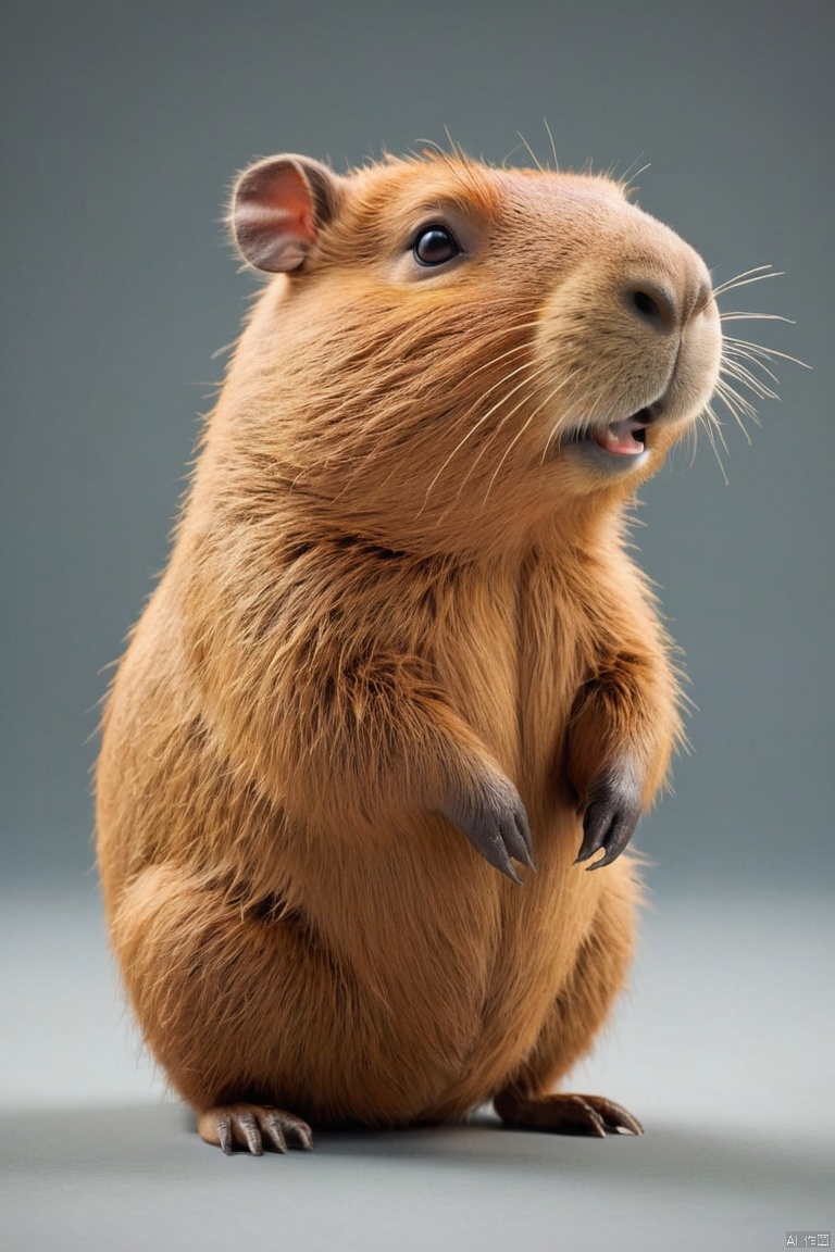a cute capybara, by Studio Ghibli and Bjarke Ingels style, (masterpiece, best quality, perfect composition, very aesthetic, absurdres, ultra-detailed, intricate details, Professional, official art, Representative work:1.3)