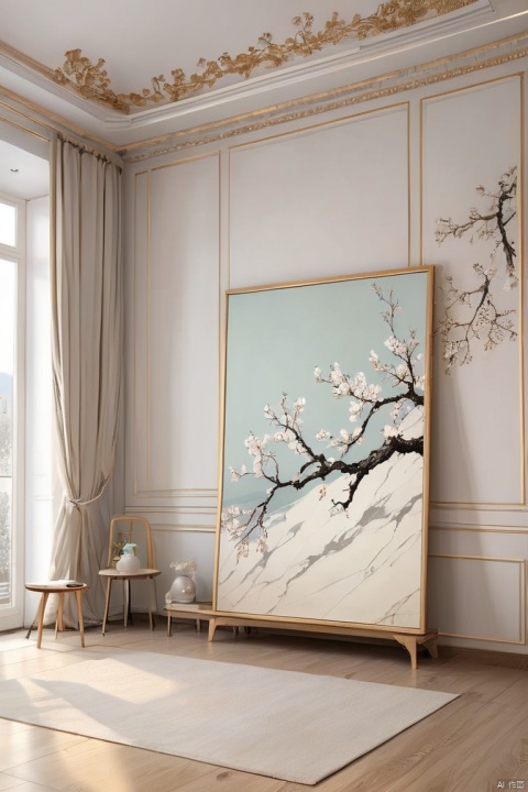 minimalism, room, Exquisite decoration, neat and tidy, sort, indoor, realism, detailed background, (masterpiece, best quality, perfect composition, very aesthetic, absurdres, ultra-detailed, intricate details, Professional, official art, Representative work:1.3)