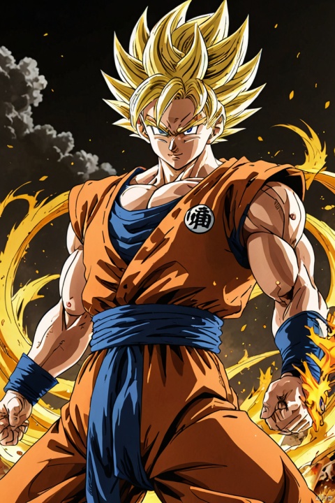 anime style,dragonball,epic fighting,Transformation, (best quality, perfect masterpiece, Representative work, official art, Professional, high details, Ultra intricate detailed:1.3)