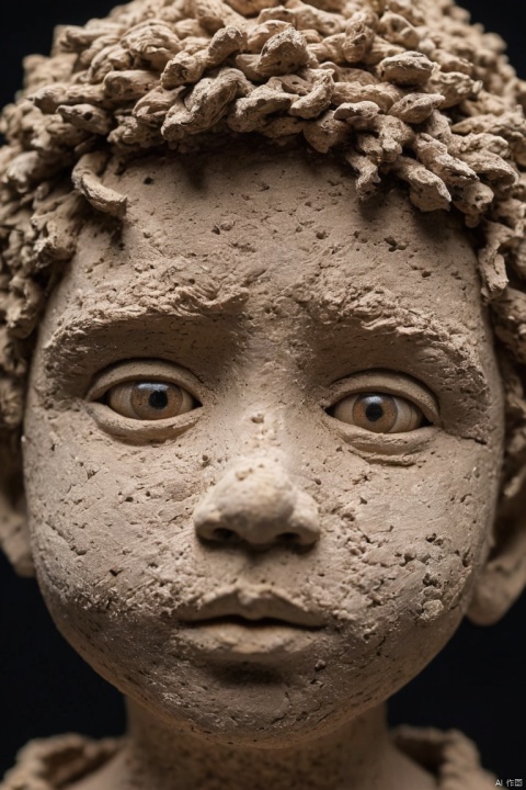 Ultra-light clay,soil,Clay,Rough knitted texture,Old,Dirty, Mineral pigments,3DClayclay sculpture,clay sculpture,Rough surface, 1boy, male focus, (masterpiece, best quality, perfect composition, very aesthetic, absurdres, ultra-detailed, intricate details, Professional, official art, Representative work:1.3)