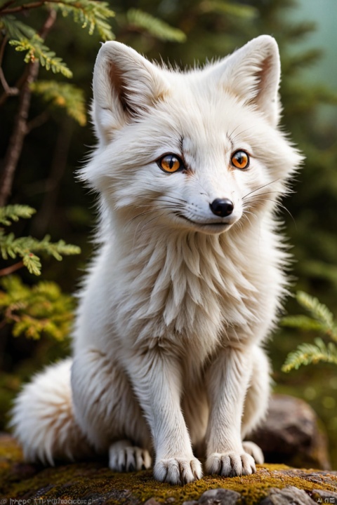 white arctic fox, by Piper Thibodeau
