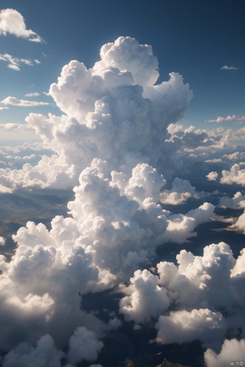 (Fluffy white clouds:0.5) drift across a (dark, moody sky:0.5), with a (serene, sunny day:0.5) atmosphere, photorealistic, cinematic, 8K sharp focus, Unreal Engine 5, (masterpiece, best quality, perfect composition, very aesthetic, absurdres, ultra-detailed, intricate details, Professional, official art, Representative work:1.3)