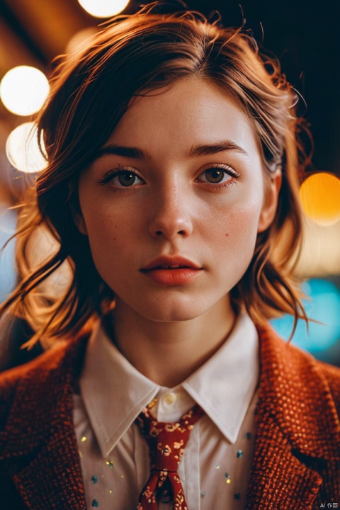 girl, by Wes Anderson and Brandon Woelfel, cinematic photo, 35mm photograph, film, bokeh, 4k, 8K, (masterpiece, best quality, perfect composition, very aesthetic, absurdres, ultra-detailed, intricate details, Professional, official art, Representative work:1.3)