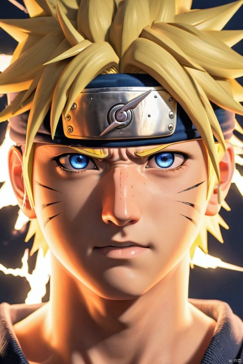 anime style, anime realism, NARUTO, Lightning bolts, expressive eyes, (best quality, perfect masterpiece, Representative work, official art, Professional, high details, Ultra intricate detailed:1.3)