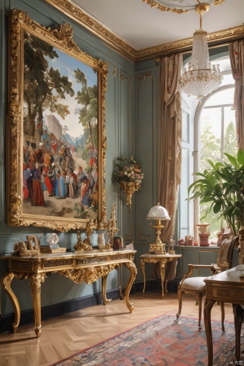 Neo-Figuration, room, Exquisite decoration, neat and tidy, sort, indoor, realism, detailed background, (masterpiece, best quality, perfect composition, very aesthetic, absurdres, ultra-detailed, intricate details, Professional, official art, Representative work:1.3)