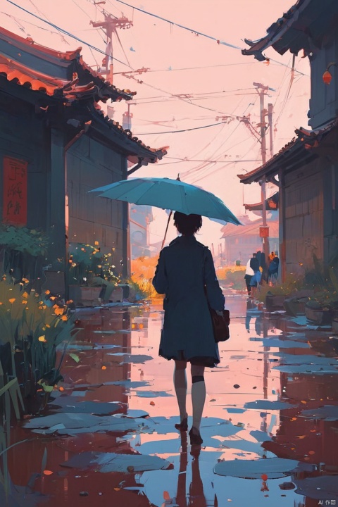 by Atey Ghailan, (masterpiece, best quality, perfect composition, very aesthetic, absurdres, ultra-detailed, intricate details, Professional, official art, Representative work:1.3)