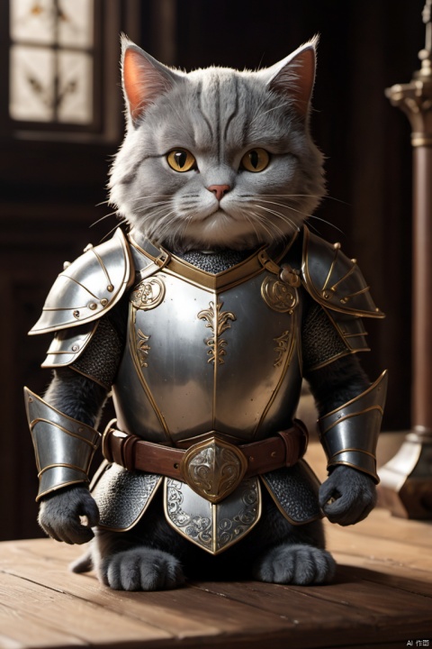 Cat Knight, cartoon movie, (masterpiece, best quality, perfect composition, very aesthetic, absurdres, ultra-detailed, intricate details, Professional, official art, Representative work:1.3)
