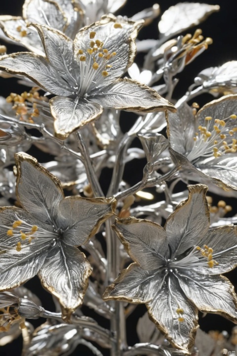 (Tyndall Effect:1.4), Fire Tree Silver Flower, (best quality, masterpiece, Representative work, official art, Professional, Ultra intricate detailed, 8k:1.3)
