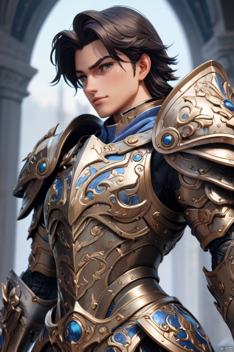 Hero of Another World, Gorgeous armor, (best quality, masterpiece, Representative work, official art, Professional, Ultra intricate detailed, 8k)