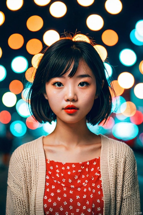 girl, by Tang Yau Hoong and Brandon Woelfel, cinematic photo, 35mm photograph, film, bokeh, 4k, 8K, (masterpiece, best quality, perfect composition, very aesthetic, absurdres, ultra-detailed, intricate details, Professional, official art, Representative work:1.3)
