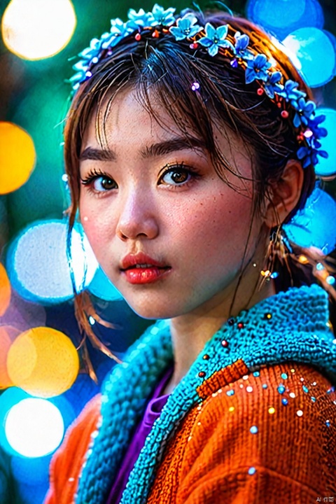 girl, by Miki Asai and Brandon Woelfel, cinematic photo, 35mm photograph, film, bokeh, 4k, 8K, (masterpiece, best quality, perfect composition, very aesthetic, absurdres, ultra-detailed, intricate details, Professional, official art, Representative work:1.3)