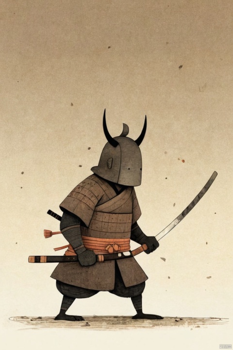 arcane samurai, by Jon Klassen, (best quality, masterpiece, Representative work, official art, Professional, Ultra intricate detailed, 8k:1.3)