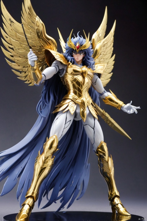 Ink Style Figure from "Saint Seiya", (best quality, masterpiece, Representative work, official art, Professional, Ultra high detail, 8k:1.3)