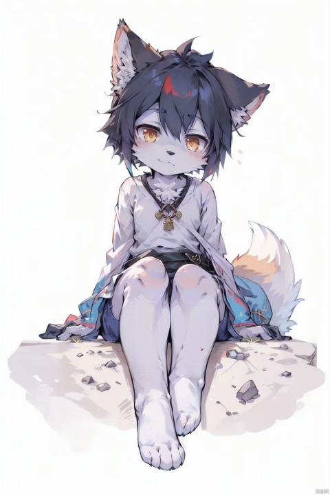  {personification},tail,cute, cutege,e621,{kawaii},{kemono}, {{{body fur}}}, {highres}, looking at viewer,solo,petite,,{best quality}, {{masterpiece}}, {highres}, extremely detailed 8K wallpape,masterpiece,full body,{personification},e621,{kawaii},{kemono},{{furry boy}}, body fur, looking at viewer,church,solo,petite, furry, 
white_fur,black-hair,golden_eyes,kyuubi,fox tail, [(white background:1.5)::5], zukong,sitting,wariza