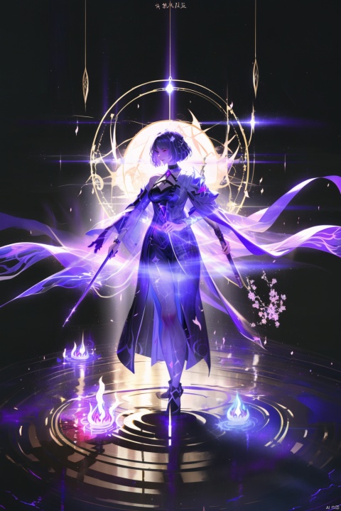  1 girl, sorceress apprentice, casting a powerful spell, wand in hand, glowing runes encircling her, cape fluttering in the magical breeze, standing in a mystic circle, surrounded by swirling potions and bubbling cauldrons, ancient tomes open nearby, eyes focused and determined, hint of mischief in her smile, purple aura shimmering around her, magical energy crackling in the air, mysterious symbols carved into the stone floor, dimly lit chamber with candles flickering, creating a dramatic and enchanting atmosphere.
, robinSR, 1girl,a girl named heitiane