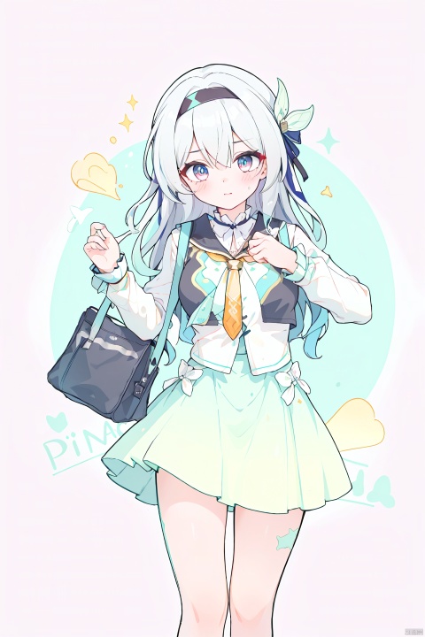  masterpiece, best quality,1girl, alternate costume, solo, bag, looking at viewer, blush, plaid, charm (object), bag charm, bangs, contemporary, sidelocks, jewelry, character name, female woman, white background, 
\\\\\\\\\
nai3, masterpiece, best quality,1girl, school uniform, alternate costume, solo, skirt, bag, necktie, multicolored hair, looking at viewer, blush, plaid skirt, school bag, plaid, charm (object), bag charm, sidelocks, jewelry, pleated skirt, green skirt, white shirt, green necktie, collared shirt, character name, female child, white background,school_uniform,school_girl,school_uniforms,
\\\\\\\\\\\,
liuying,1girl,blue eyes,hairband,long hair,black hairband,
,revealing clothes