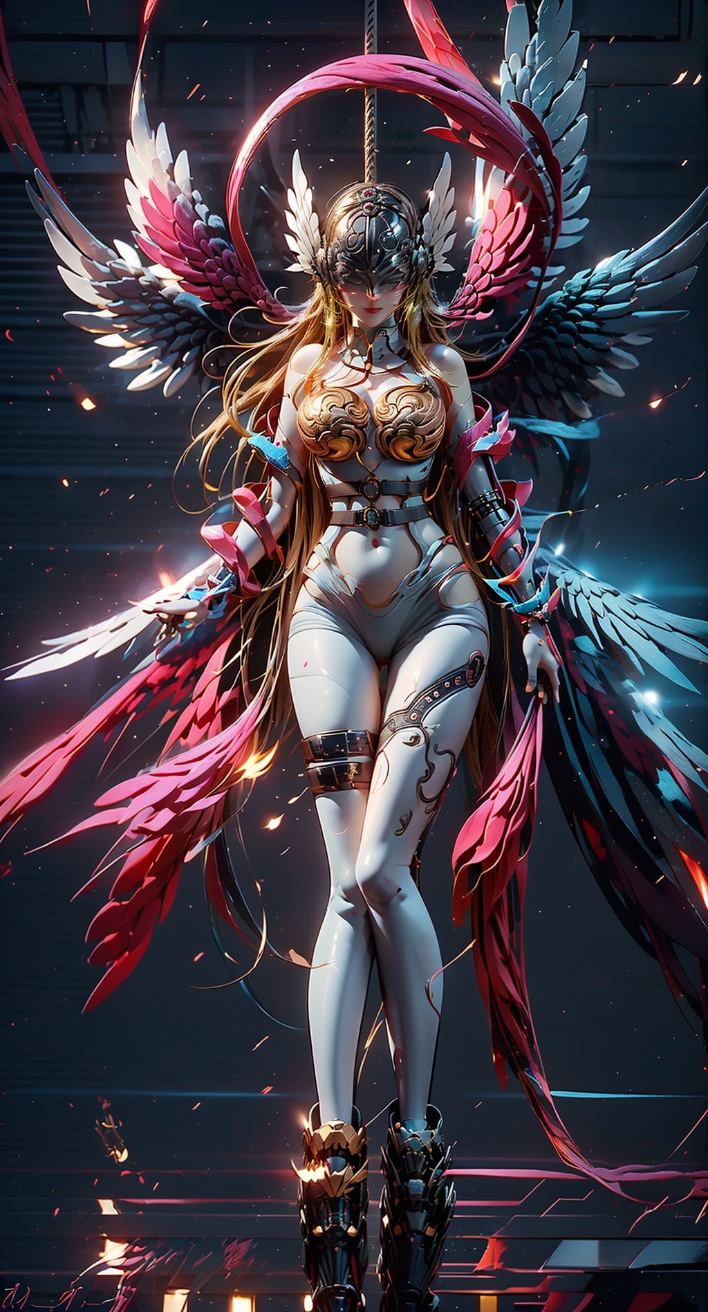  High quality, game CG, wallpaper,1girl, best quality, looking at the audience,(mechanical parts),Mechanical arm,cyberpunk, samurai sword, mechanical body,chinadress,tutuhh,Tightlatexclothing,necktie,原神,治疗, ROBOT, 1girl