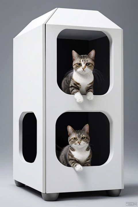 

Modular cat furniture,White metallic texture,Sense of technology,Fashion,grace,product design,Modular design,Random, real,
