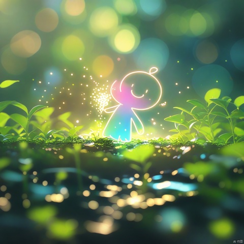 X-ray 3D text "51", cute large numbers, round shape, girlish color, a dreamy background of blue sky and white clouds, green grass on the ground, a river flowing through it, colorful flowers blooming in all directions, presenting a cartoon style, bright colors, cute style, soft lighting, cheerful atmosphere, glass material, close shot, 8K