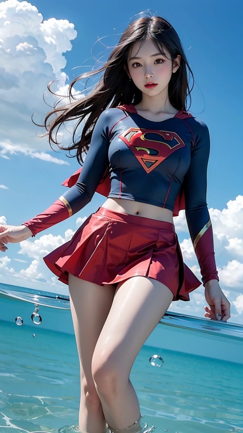 １Supergirl、gravure、In the water、skirt、Thigh、