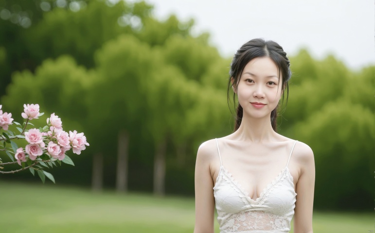  masterpiece, best quality, ultra high res, sexy beauty, slim figure, middle breasts, wearing lace maxi dress；A young girl with a slim figure and a large chest is wearing a long lace dress. She is standing in a field of flowers, with the sun shining on her face. The wind is blowing through her hair, and the flowers are swaying in the breeze. She is looking over her shoulder at the camera, with a seductive expression on her face. The field is filled with a variety of colorful flowers, and the air is filled with the scent of jasmine. The atmosphere is romantic and sensual. The camera is focused on the girl's body, with a shallow depth of field, chenchen, SaayaIrie, jiaxin, tong, tongtong, yanba, zuo, xiaoyuer, xueping, hongzhenyin, nana, xiaowen, chuxi, yangmi, xuemei, chunchun, mojing, xiaonizi, jiejing, xiaofei, xueli, lianhua2.0, lingsha, ajuan, mengqi, rela, hongxia, quanzhen, tianxiu, zhangling, wuyun, vivian chow, caishaofen, cx, liuyife, xiaoqing