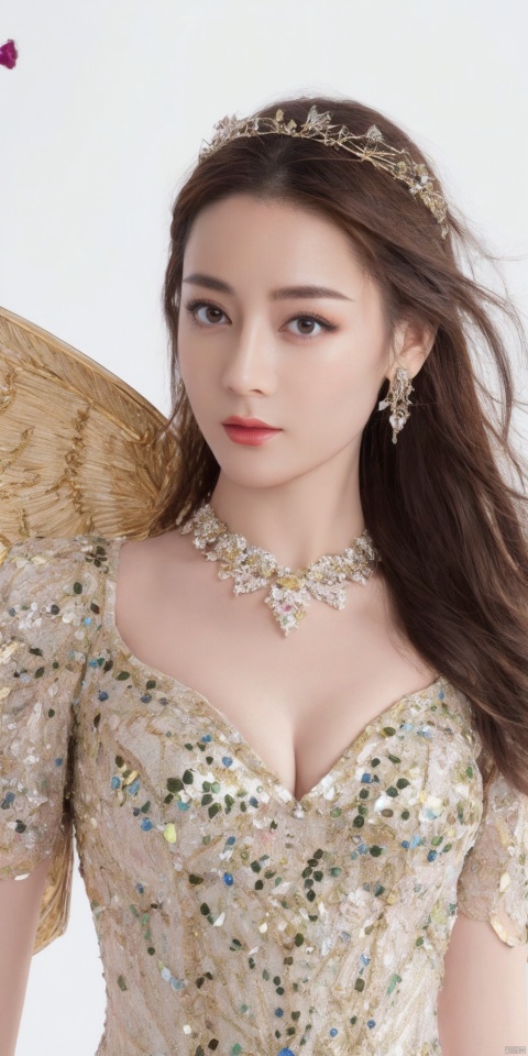  (1girl:1.2),Chinese girls,stars in the eyes,(pure girl:1.1),(white dress:1.1),(full body:0.6),There are many scattered luminous petals,bubble,contour deepening,(white_background:1.1),cinematic angle,,underwater,adhesion,green long upper shan, 21yo girl,jewelry, earrings,lips, makeup, portrait, eyeshadow, realistic, nose,{{best quality}}, {{masterpiece}}, {{ultra-detailed}}, {illustration}, {detailed light}, {an extremely delicate and beautiful}, a girl, {beautiful detailed eyes}, stars in the eyes, messy floating hair, colored inner hair, Starry sky adorns hair, depth of field, large breasts,cleavage,blurry, no humans, traditional media, gem, crystal, still life, Dance,movements, All the Colours of the Rainbow,zj,
simple background, shiny, blurry, no humans, depth of field, black background, gem, crystal, realistic, red gemstone, still life,
, wings, jewels
 1girl,Fairyland Collection Dark Fairy Witch Spirit Forest with Magic Ball On Crystal Stone Figurine, leaf wings,ice wings,Wing of Light,galaxy adorns colorful wings,
