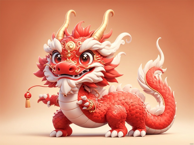 red dragon,smile,outdoors,simple background,,