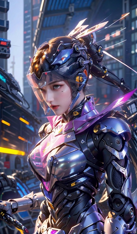  (Masterpiece, best picture quality), Cyberpunk, girl, rabbit ears,((metal and transparent shell | splicing robot)), transparent belly:1.1, metal spine:1.2, ircraft background, dynamic,perspective, xiaowu, 1 girl, asuo, Mech Combat Vehicle, WLJZ, robot, Super perspective