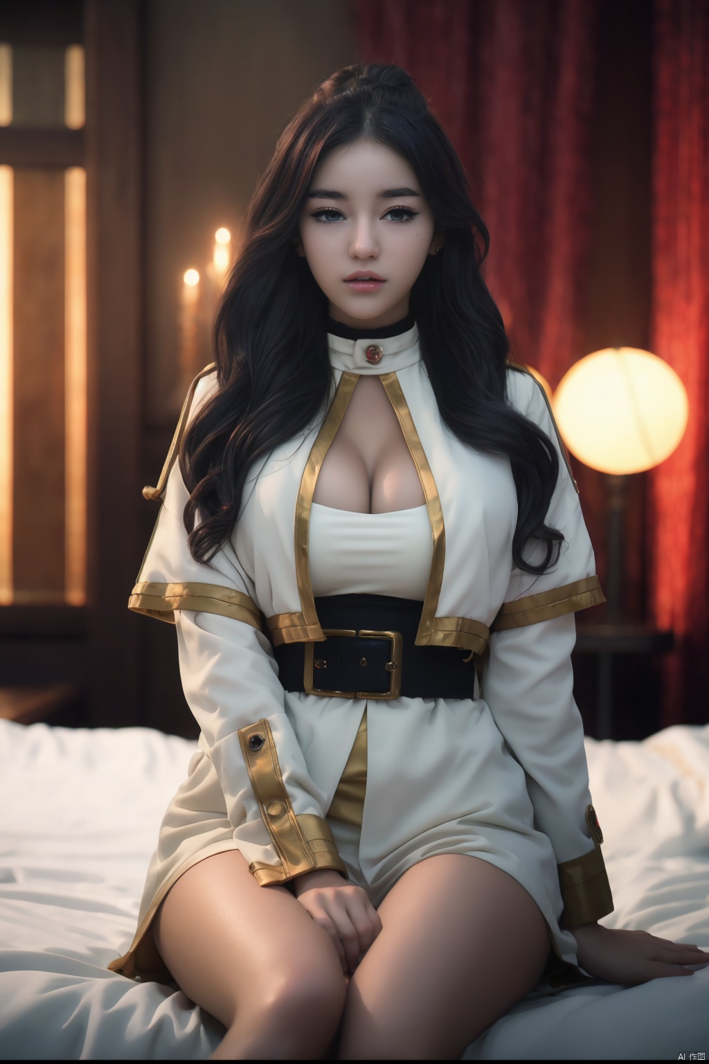  (masterpiece, top quality, best quality, official art, beautiful and aesthetic:1.2), 1girl,wavy hairPerfect toes, perfect fingers, beautiful breasts, beautiful nipples,,,,Big breasts ,,exposed_*****,neon lights, Frieren at the Funeral