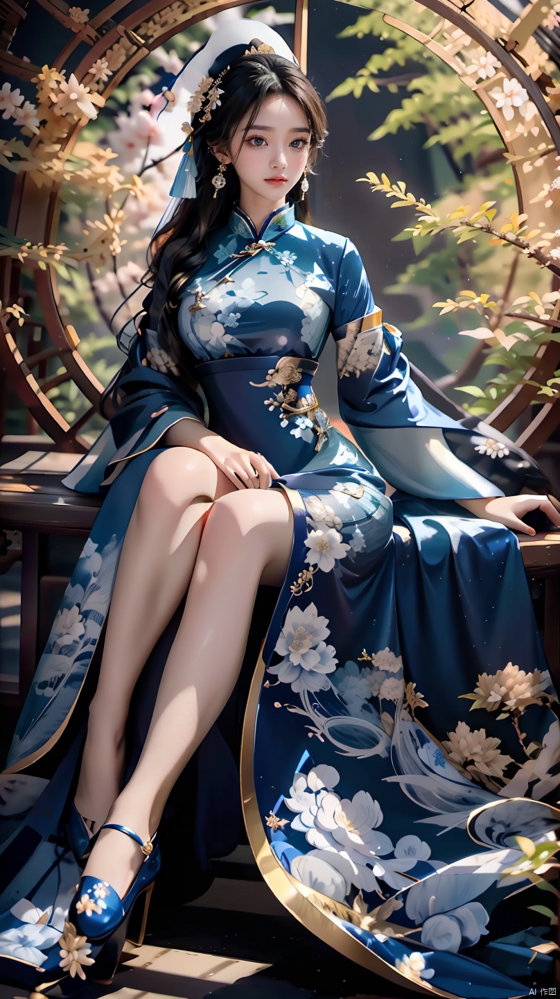 Blue and white china dress best sale