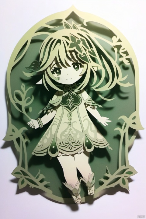 paper-cut,nahida,1girl,